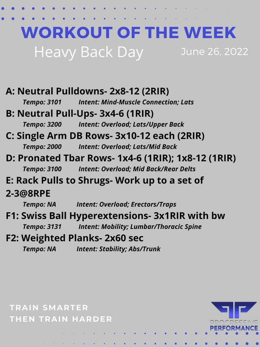 Heavy Back Day