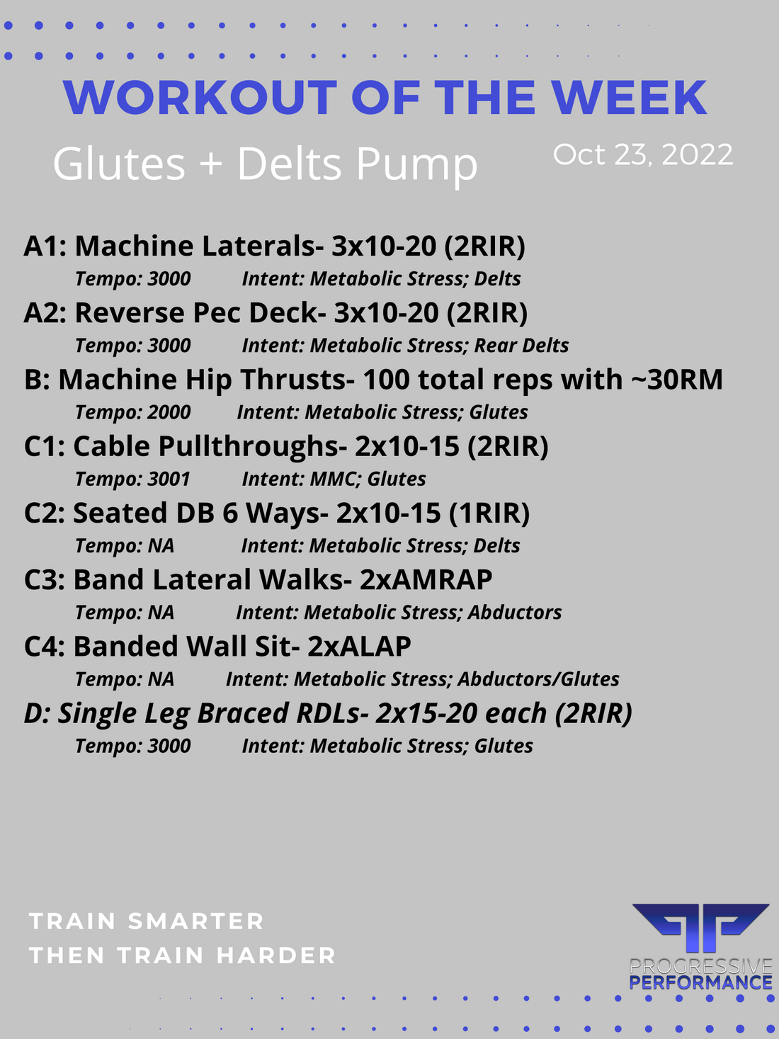 Glutes + Delts Pump
