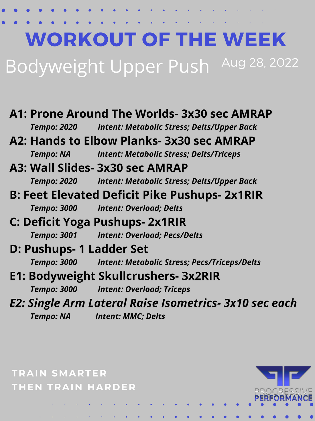 Bodyweight Upper Push