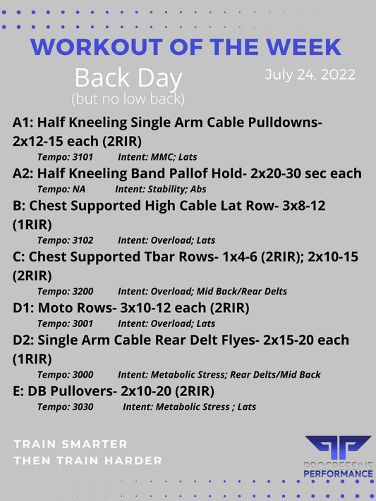 Back Day (but no low back)