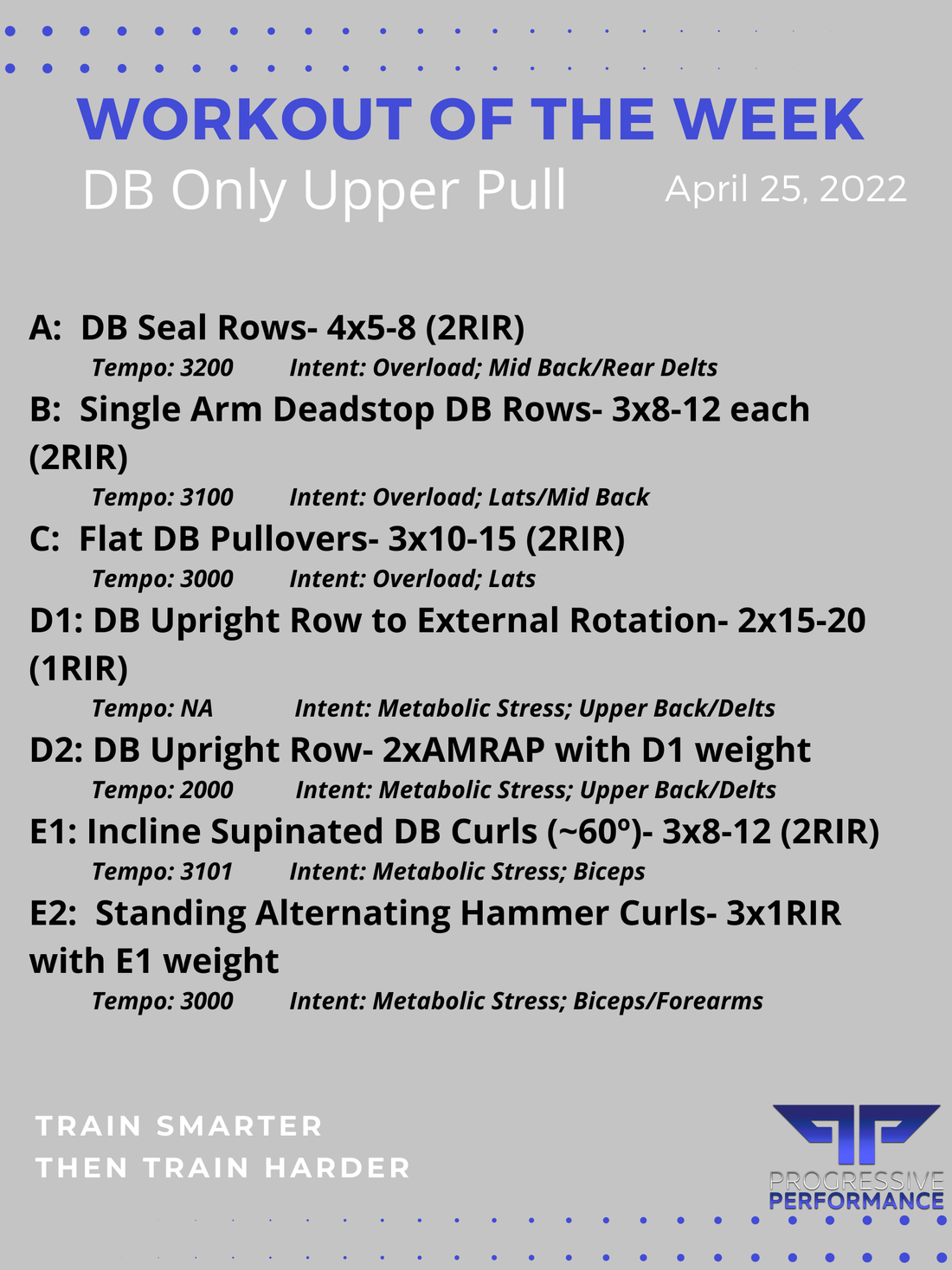 DB Only Upper Pull